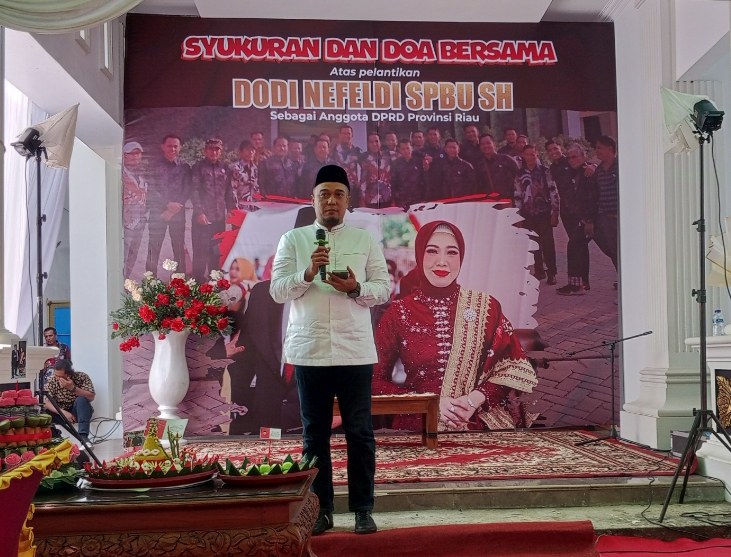 Acara Syukuran Dodi SPBU, Ini yang Disampaikan Bakal Calon Bupati Inhu Ade Agus Hartanto 
